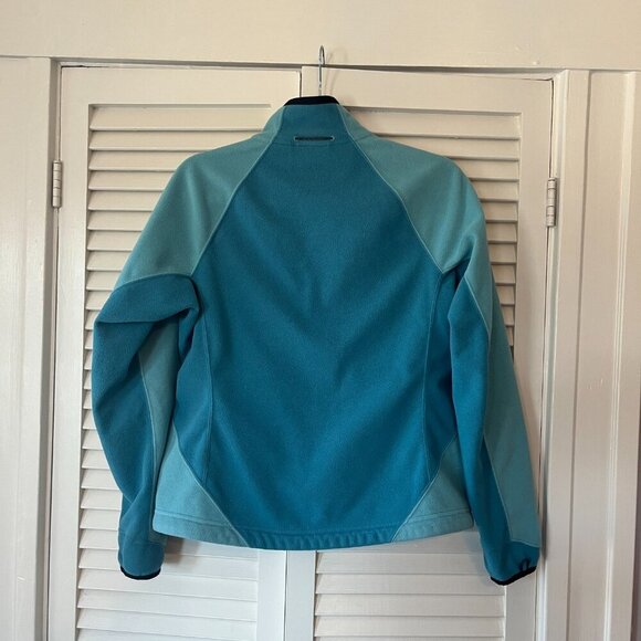 L.L. Bean women's fleece jacket liner small blue two-tone snow winter - Picture 5 of 9